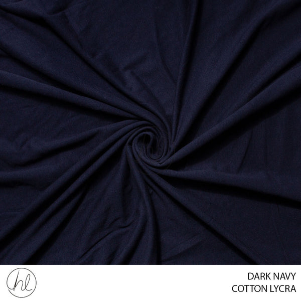 Cotton Lycra (139) Dark Navy (185cm) Per M