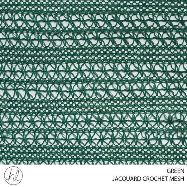 JACQUARD CROCHET MESH (51) GREEN (150CM) PER M