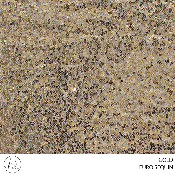 EURO SEQUIN (53) GOLD (150CM) PER M