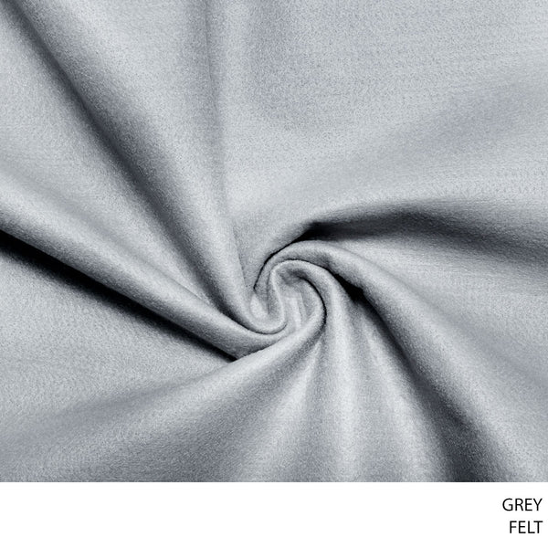 FELT FABRIC 180CM GREY