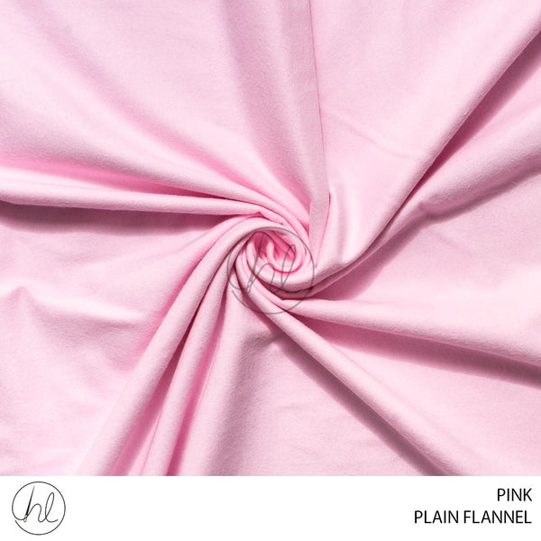 Plain Flannel (56) Pink (150cm) Per M