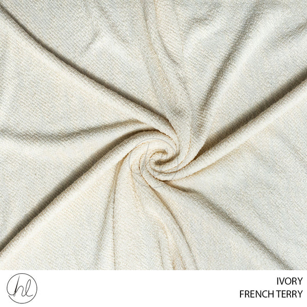 FRENCH TERRY (51) IVORY (150CM) PER M