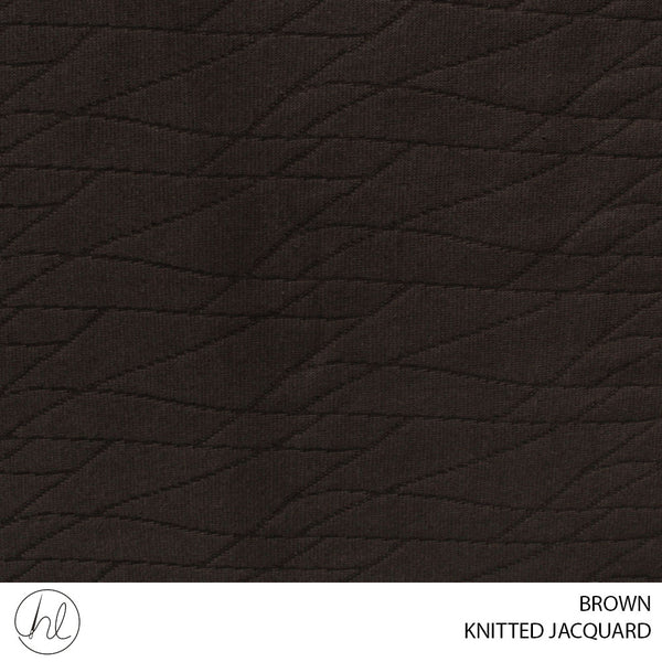 KNITTED JACQUARD (51) BROWN (150CM) PER M