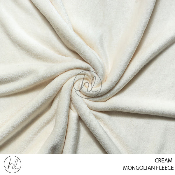 Mongolian Fleece (55) Cream (150cm) Per M