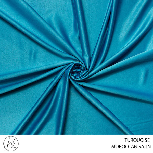 MOROCCAN SATIN (51) TURQUOISE (150CM) PER M