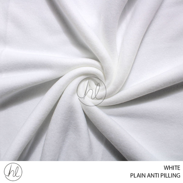 PLAIN ANTI PILLING (781) WHITE (150CM) PER M