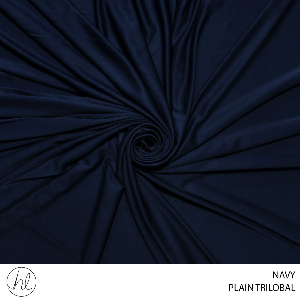 PLAIN TRILOBAL (53) NAVY (150CM) PER M – Habby And Lace