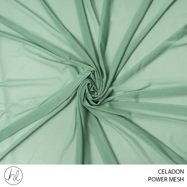 Power Mesh (781) Celadon (150cm) Per M