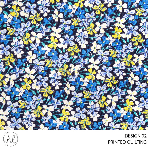 PRINTED QUILTING (51) MULTI (110CM) PER M