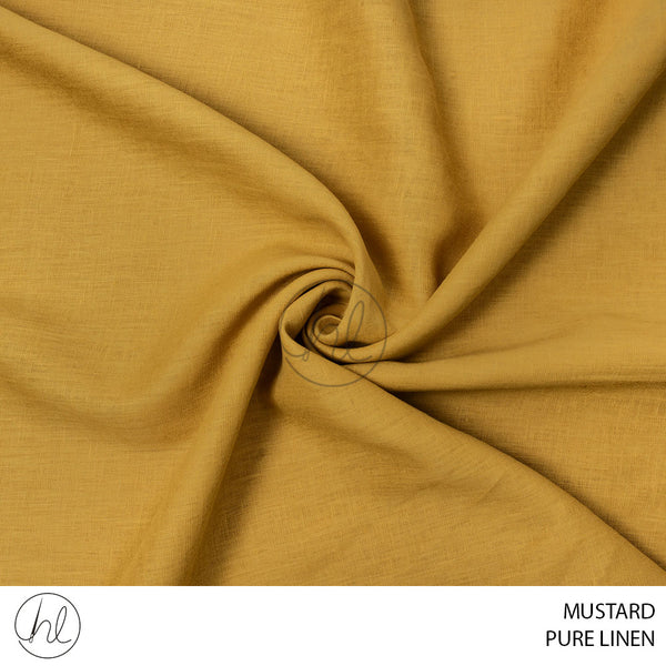 Pure Linen (56) Mustard (140cm) Per M