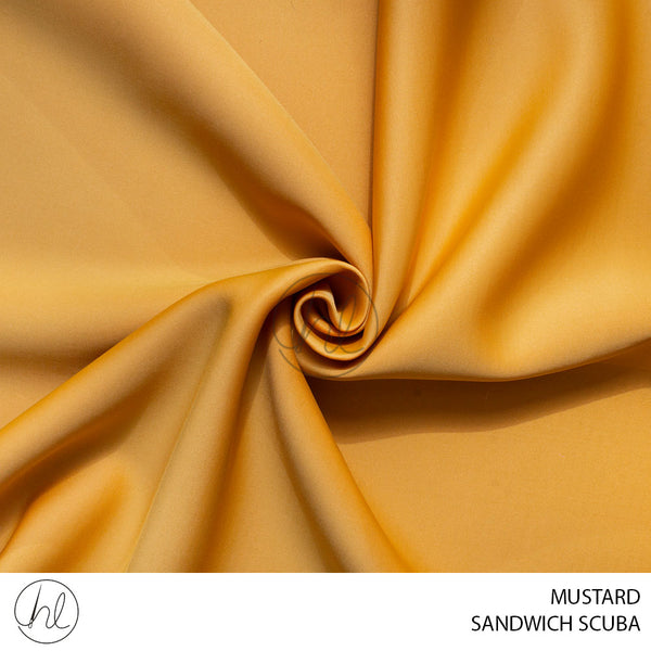 Sandwich Scuba (781) Mustard (150cm) Per M