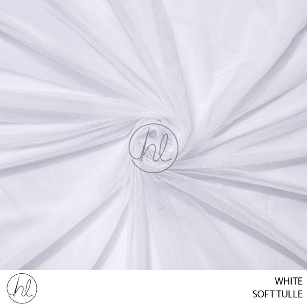 Soft Tulle (55) White (150cm) Per M