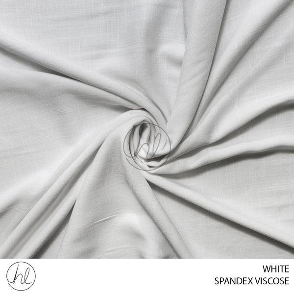SPANDEX VISCOSE (51) WHITE (150CM) PER M