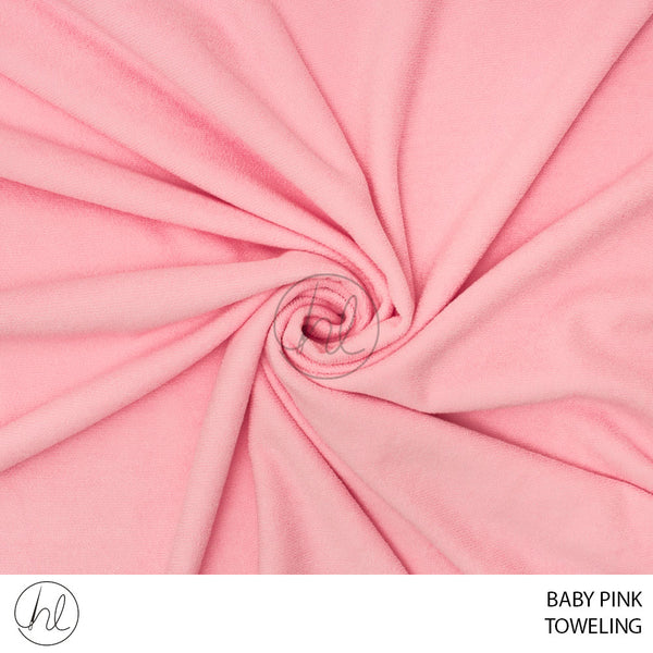 Toweling (275) Baby Pink (140cm) Per M