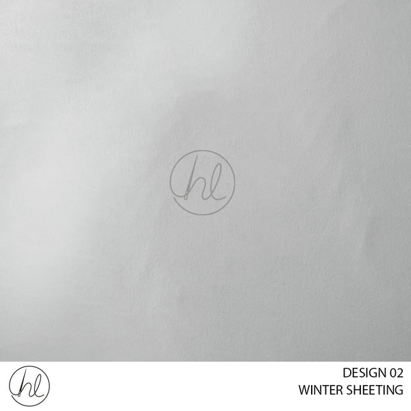 WINTER SHEETING 42 (DESIGN 02) (WHITE)	(240CM WIDE) (PER M)