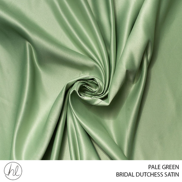 Bridal Dutchess Satin (53) Pale Green (150cm) Per M