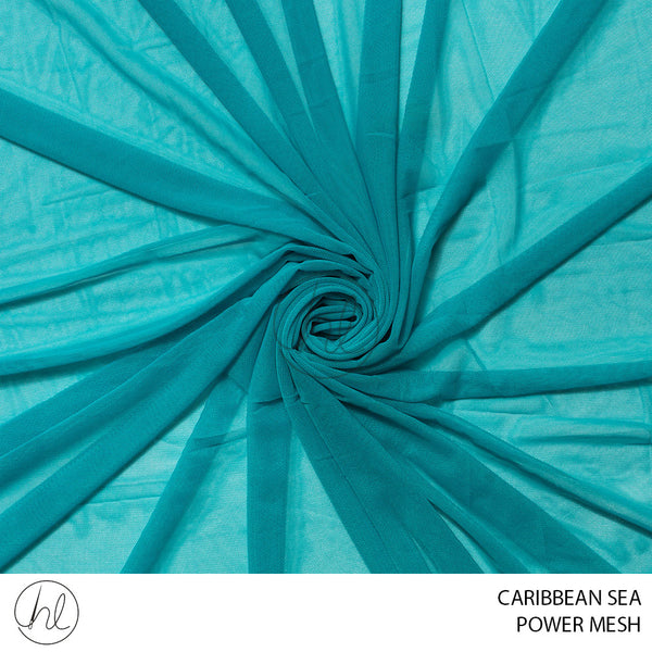 Power mesh (51) caribbean sea (150cm) per m