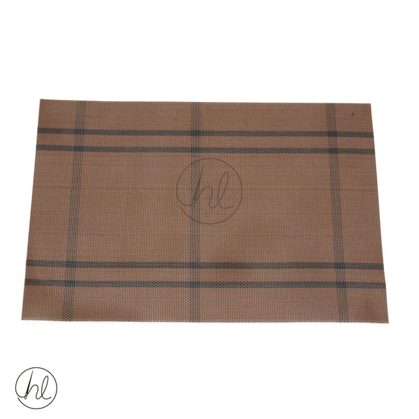 Placemats Blk/Brown