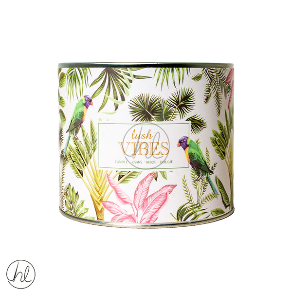LUSH VIBES SCENTED CANDLE (CC5061020) (PARROT)	(12X10CM)