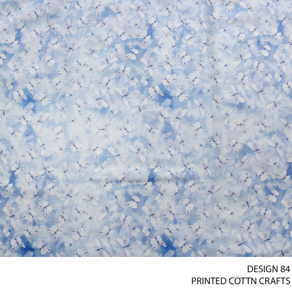 COTTON CRAFT DIGITAL FABRIC BABY BLUE ROLL ROLL 001