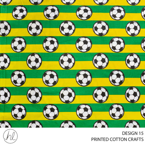 COTTON CRAFTS SOCCER BALLS YELLOW/GRN ROLL ROLL 001