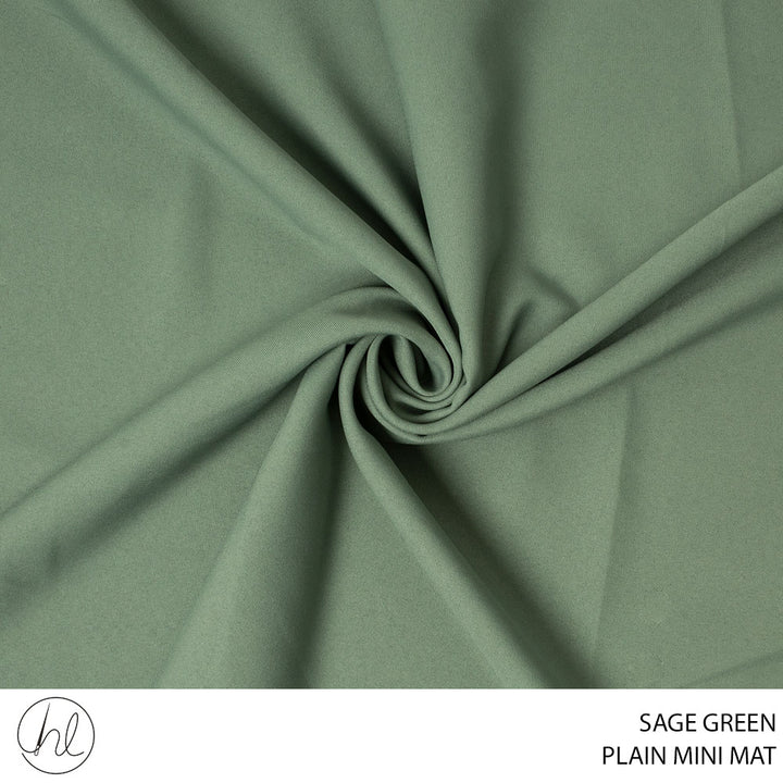 MINI MAT PLAIN FABRIC SAGE GREEN 150CM – Habby And Lace