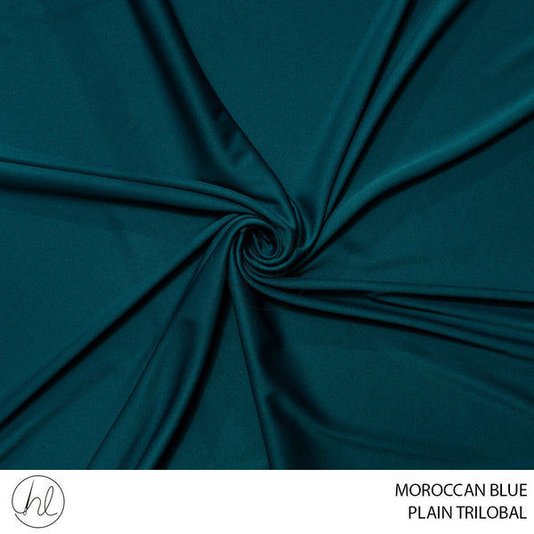 PLAIN TRILOBAL (51) MOROCCAN BLUE (150CM) PER M