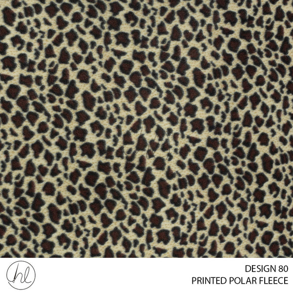 PRINTED POLAR FLEECE (53) MULTI (150CM) PER M