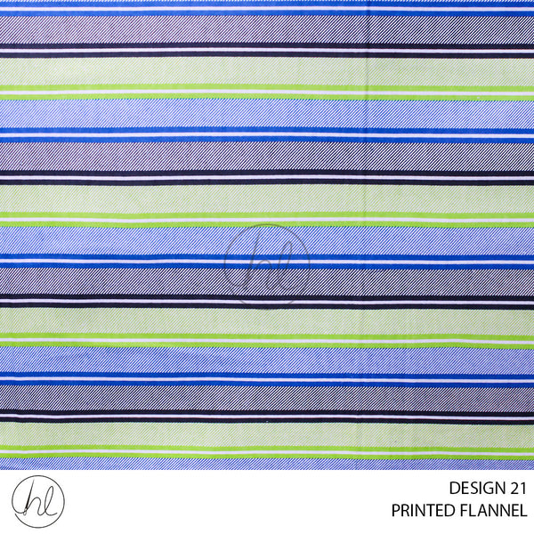 PRINTED FLANNEL (51) MULTI (110CM) PER M