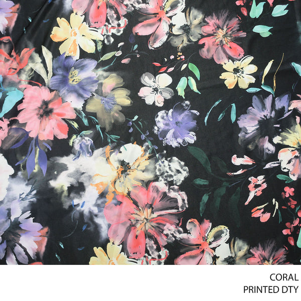 DTY PRINTED FABRIC CORAL ROLL ROLL 008