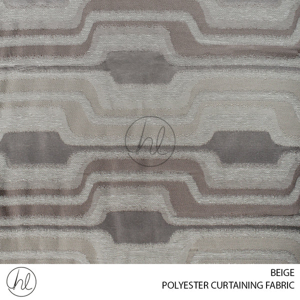 POLYESTER CURTAINING FABRIC 400 (BEIGE) (300CM WIDE) PER M