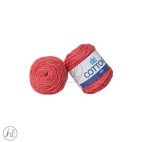 Elle Cotton 4Ply Coral  50g Free