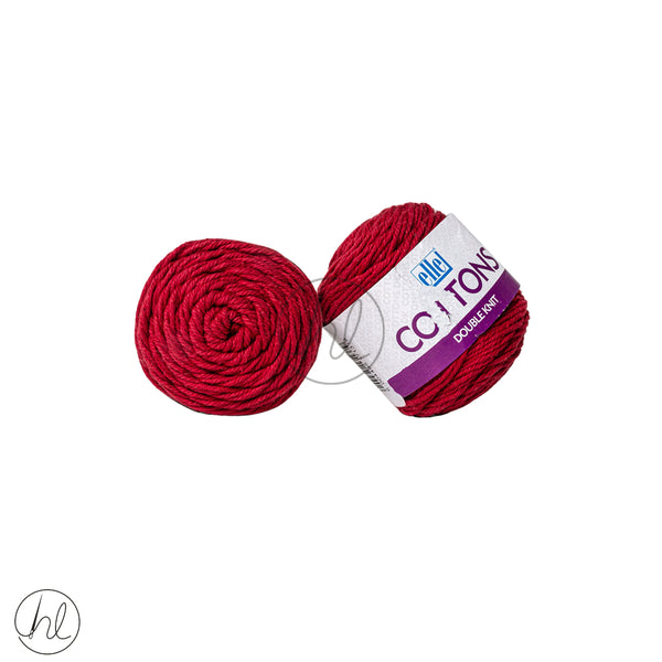 Elle Cotton DK 50g 25 Ruby Red  Free