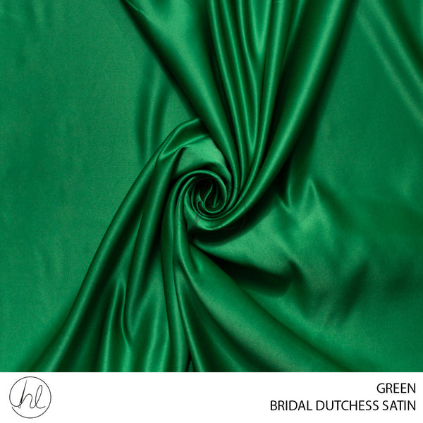 Bridal Dutchess Satin (55) Green (150cm) Per M