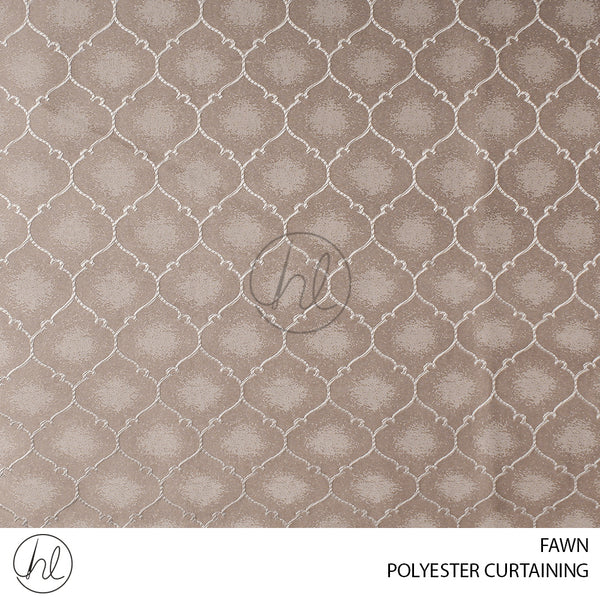 POLYESTER CURTAINING 678 (FAWN) (280CM WIDE) PER M