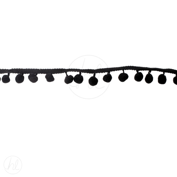 POM POMS P/M  BLACK MED