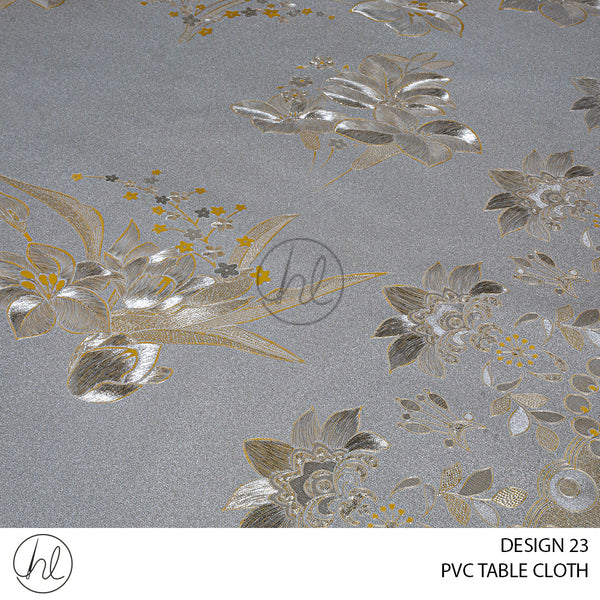 PVC TABLE CLOTH 4628 (DESIGN 23) (GOLD) (140CM WIDE) PER M