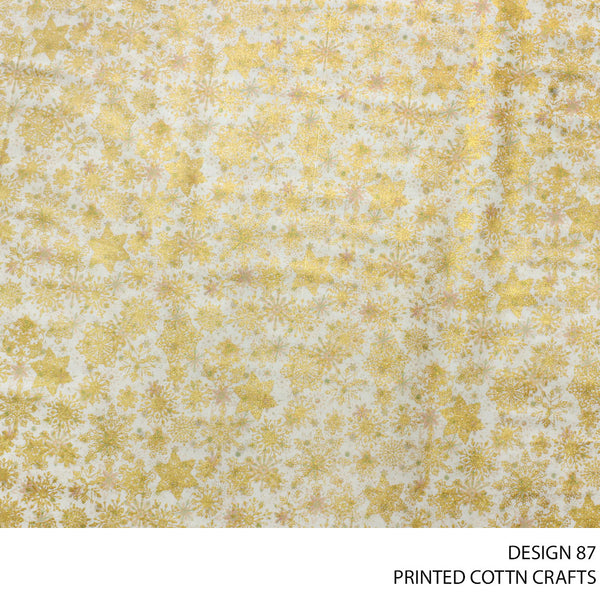 COTTON CRAFT DIGITAL FABRIC CREAM ROLL ROLL 002