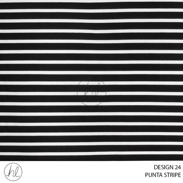 PUNTA STRIPE (51) BLACK (150CM) PER M