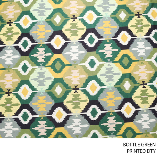 DTY PRINTED FABRIC BOTTLE GREEN ROLL ROLL 005