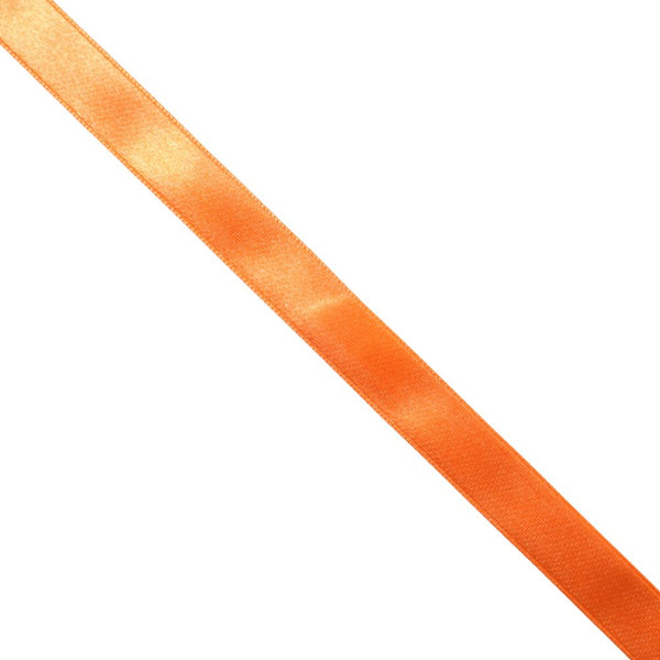 SATIN RIBBONS (BURNT ORANGE) 15MM PER ROLL