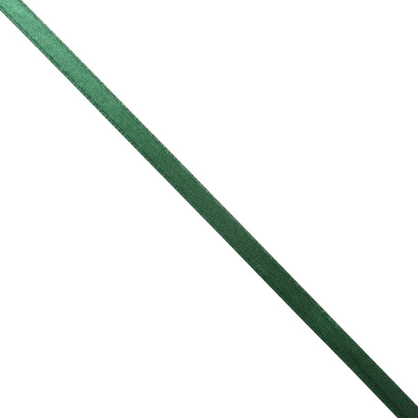 SATIN RIBBON 6MM X 30M PER ROLL BOTTLE GREEN