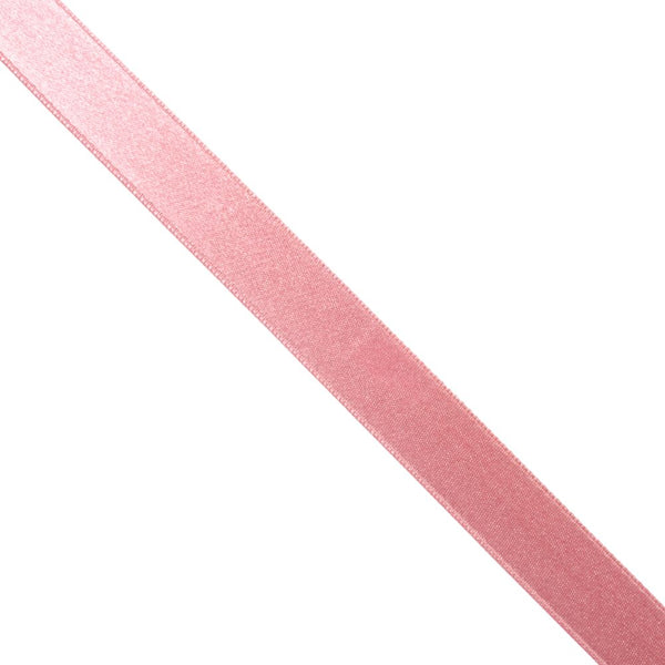SATIN RIBBONS  DUSTY PINK 15MM PER ROLL