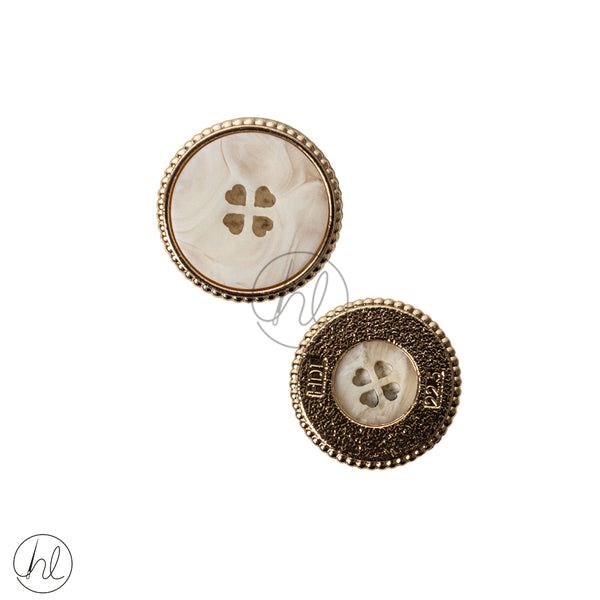 Buttons Fancy 0-55 H13-J082 Gold/Brown