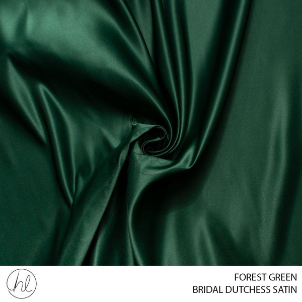 Bridal Dutchess Satin (55) Forest Green (150cm) Per M