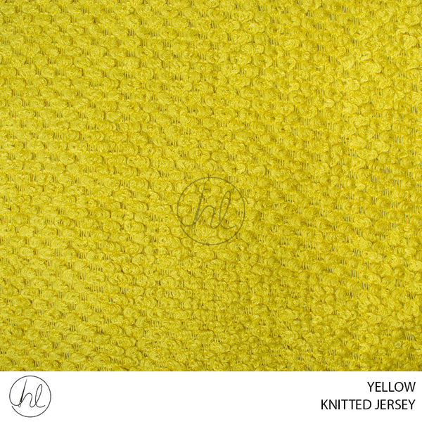 KNITTED JERSEY (51) YELLOW (150CM) PER M