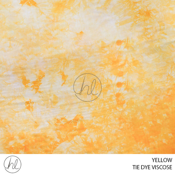 Tie Dye Viscose (51) Yellow (150cm) Per M