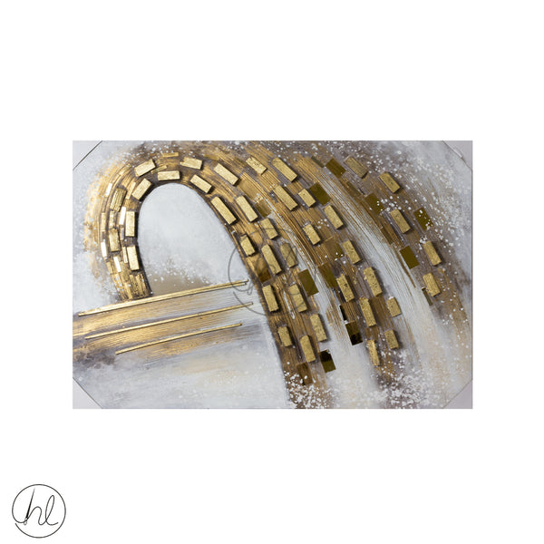 PAINTING CANVAS  550 80x120 (GOLD ARCH )ABY-4388