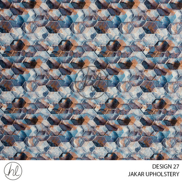 JAKAR UPHOLSTERY (L/BLUE) (DESIGN 27) (140CM WIDE) PRICE PER M