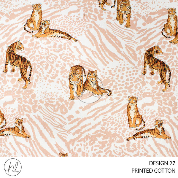 PRINTED COTTON BRONZE (51) MULTI (150CM) PER M